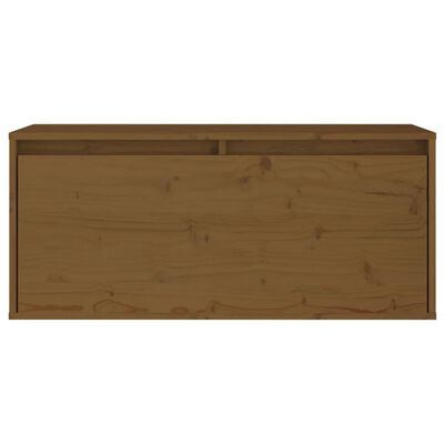 vidaXL Dulap de perete, maro miere, 80x30x35 cm, lemn masiv de pin
