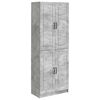vidaXL Set de Dulapuri 2 buc. Gri Beton Lemn prelucrat