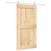 vidaXL Ușă glisantă cu set feronerie, 100x210 cm, lemn masiv de pin