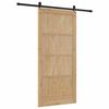 vidaXL Ușă glisantă ORKDAL Maro 93 x 202 cm Lemn de pin masiv