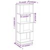 vidaXL Bibliotecă/Separator cameră maro miere 51x25x132 cm lemn pin