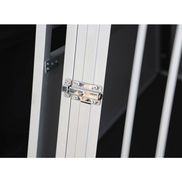 Kerbl Cutie de transport pentru c&acirc;ini Barry 92x65x65,5 cm aluminiu