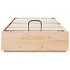 vidaXL Cadru de pat otoman natural 80 x 200 cm Lemn masiv de pin