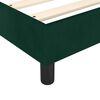 vidaXL Pat box spring cu saltea, verde &icirc;nchis, 140x190 cm, catifea