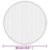 vidaXL Covor rotund, maro, 60 cm, bambus