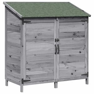 vidaXL Sălaș de grădină Gri 106,5 x 56 x 113,5 cm Lemn de Brad Solid