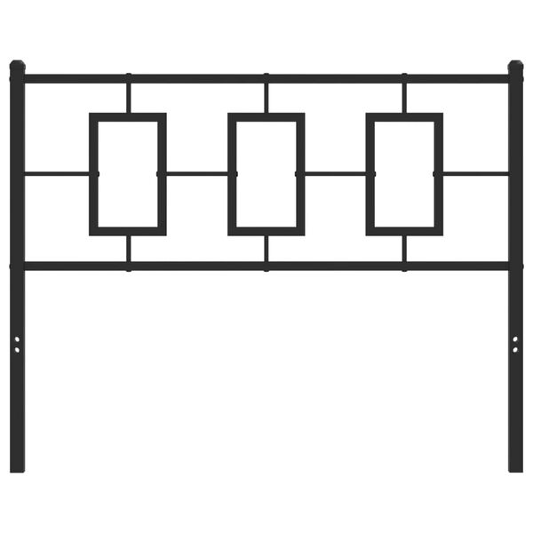 vidaXL Tăblie de pat de schimb metalică, negru, 107 cm
