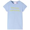 vidaXL Tricou pentru copii, albastru deschis, 92