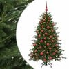vidaXL Brad de Crăciun artificial cu glob 120 cm 150 LED-uri Alb cald