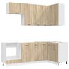 vidaXL Unitate de bucătărie LYON 8 pcs Stejar Sonoma Lemn prelucrat