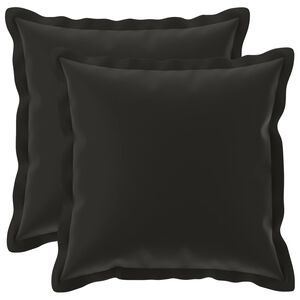 vidaXL Husă pentru pernă 2 buc. HOUTEN Negru 30 x 30 cm Poliester