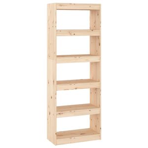 vidaXL Bibliotecă/Separator cameră, 60x30x167,5 cm, lemn masiv pin