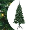 vidaXL Pom de Crăciun Artificial pentru Colț Verde 150 cm PVC și Metal