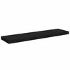 vidaXL Rafturi de perete suspendate 2 buc., negru, 90x23,5x3,8 cm, MDF