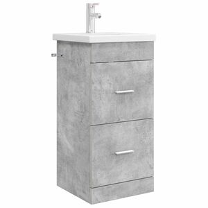 vidaXL Mobilă de baie cu chiuvetă Gri Beton 42 x 40 x 84,5 cm