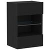 vidaXL Set comodă TV 40 x 30 x 60,5 cm Negru Lemn prelucrat