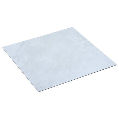 vidaXL Plăci de pardoseală autoadezive 20 buc. alb marmură PVC 1,86 m²