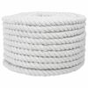 vidaXL Sfoară din Bumbac 20 mm 25 m Alb 100% bumbac