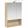 vidaXL Dulap cu oglindă pentru baie Stejar Sonoma 50 x 14,5 x 70 cm
