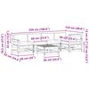 vidaXL Set de lounge pentru grădină 6 pcs Maro Ceară Lemn masiv de pin