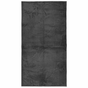 vidaXL Covor IZA aspect scandinav cu fire scurte, antracit,80x150 cm