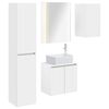 vidaXL Set dulap baie 5 pcs Alb 53 x 15,5 x 70 cm Lemn prelucrat