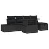 vidaXL Set de canapele pentru grădină 6 buc. Rattan poli