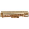vidaXL Set de canapele de exterior 7 buc. Natural și Bej