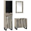 vidaXL Set de mobilier pentru baie 3 buc. Alb 38 x 33 x 160 cm