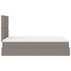vidaXL Cadru de pat otoman cu saltea Taupe 120x190 cm Material