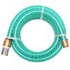 vidaXL Furtun de aspirație, conectori de alamă, 10 m, 25 mm, verde