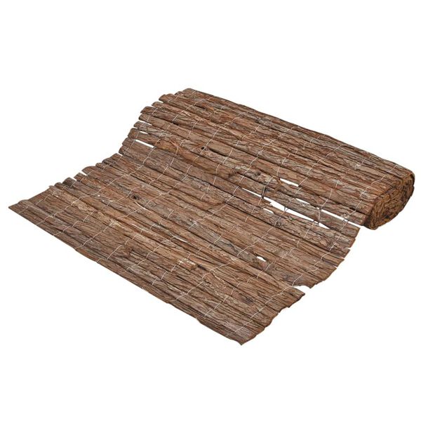 vidaXL Gard din scoarță de copac, 400 x 170 cm