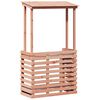 vidaXL Masă bar de exterior cu acoperiș, 112,5x57x195,5 cm, lemn masiv