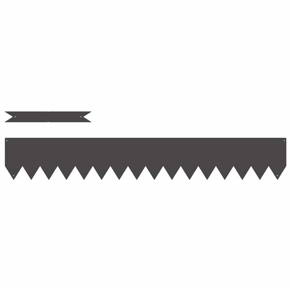 vidaXL Margine pentru gazon 50 pcs Negru 100 x 0.05 x 20 cm