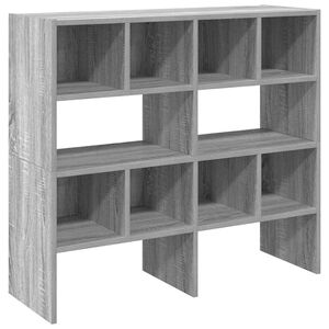 vidaXL Rafturi pentru pantofi 2 buc stivuibile gri Sonoma 89,5x30x40cm