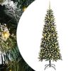 vidaXL Brad de Crăciun artificial Verde 240 cm PVC, plastic și oțel