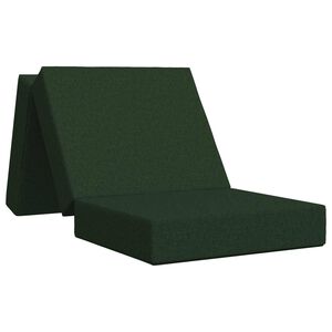 vidaXL Canapea Pat Pliabilă 75 x 63 x 45 cm Verde &icirc;nchis