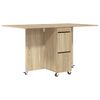 vidaXL Masă de dining 2 pcs 140 x 80 x 77 cm Lemn prelucrat