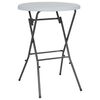 vidaXL Masă de bar pliabilă, alb, 80 x 110 cm, HDPE