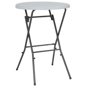 vidaXL Masă de bar pliabilă, alb, 80 x 110 cm, HDPE