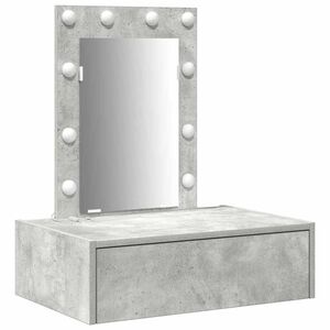 vidaXL Masă de Machiaj Gri 60 x 40 x 70 cm Lemn prelucrat