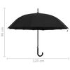 vidaXL Umbrelă automată, negru, 120 cm