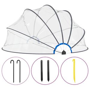 vidaXL Cupolă pentru piscină, 440 x 220 cm