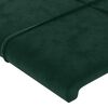 vidaXL Tăblie pat cu aripioare verde &icirc;nchis 93x23x118/128 cm catifea