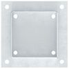 vidaXL Baze st&acirc;lp pătrate 12 buc Argintiu 101x101 mm Oțel galvanizat