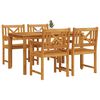 vidaXL Set de masă pentru grădină 5 pcs Maro Lemn Solid de Acacia