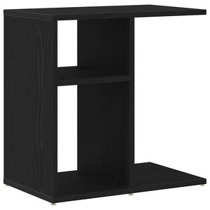 vidaXL Masă laterală Stejar Negru 50 x 30 x 50 cm Lemn prelucrat