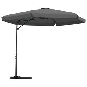 vidaXL Umbrelă de soare de exterior, st&acirc;lp din oțel, antracit, 300 cm