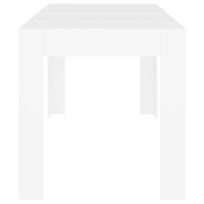 vidaXL Masă de bucătărie, alb, 140x74,5x76 cm, PAL