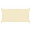 vidaXL P&acirc;nză parasolar, crem, 4 x 7 m, HDPE, 160 g/m&sup2;